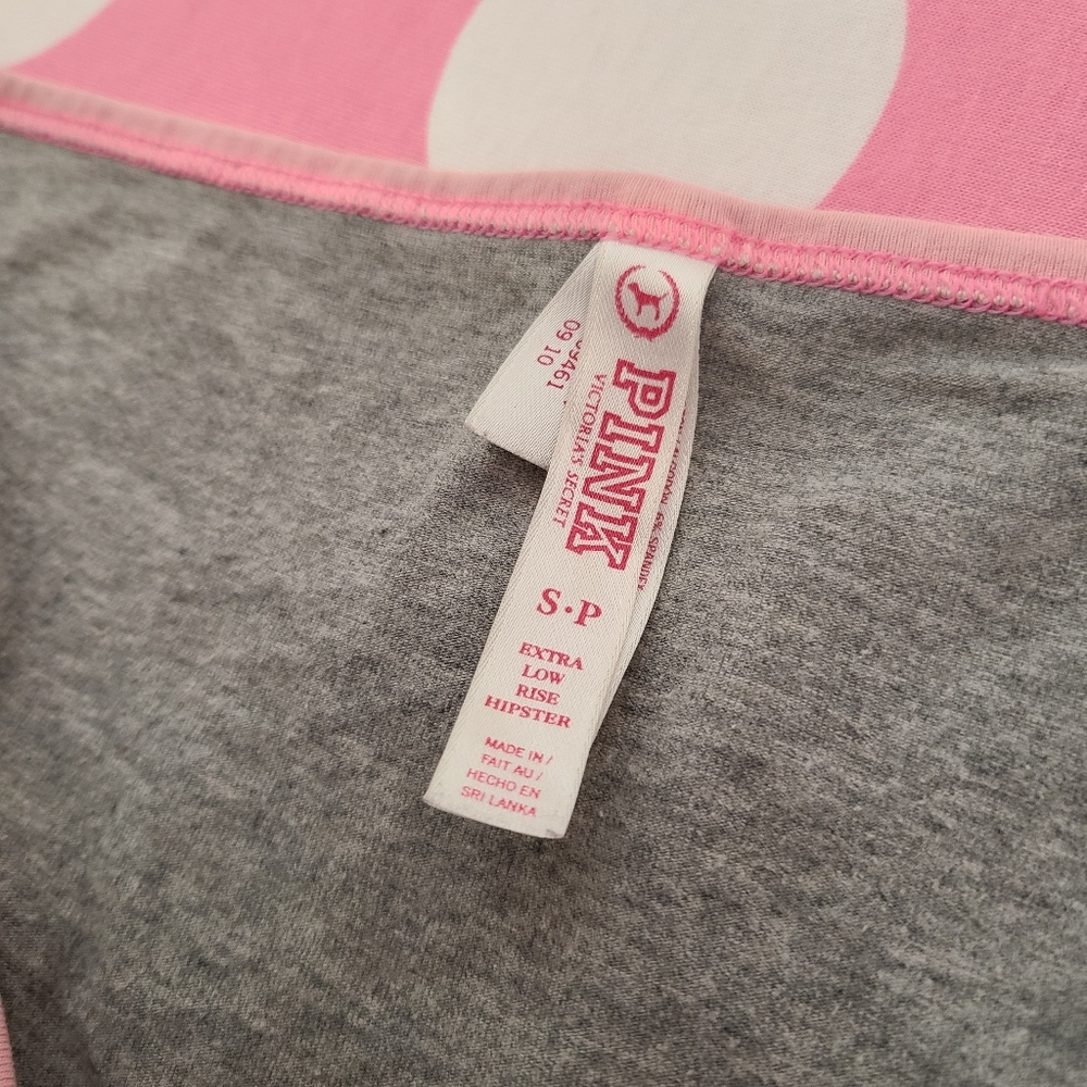 VTG VS PINK Extra Low Rise Graphic Cotton Hipster Panty Size Sm Zebra Logo - Picture 5 of 5